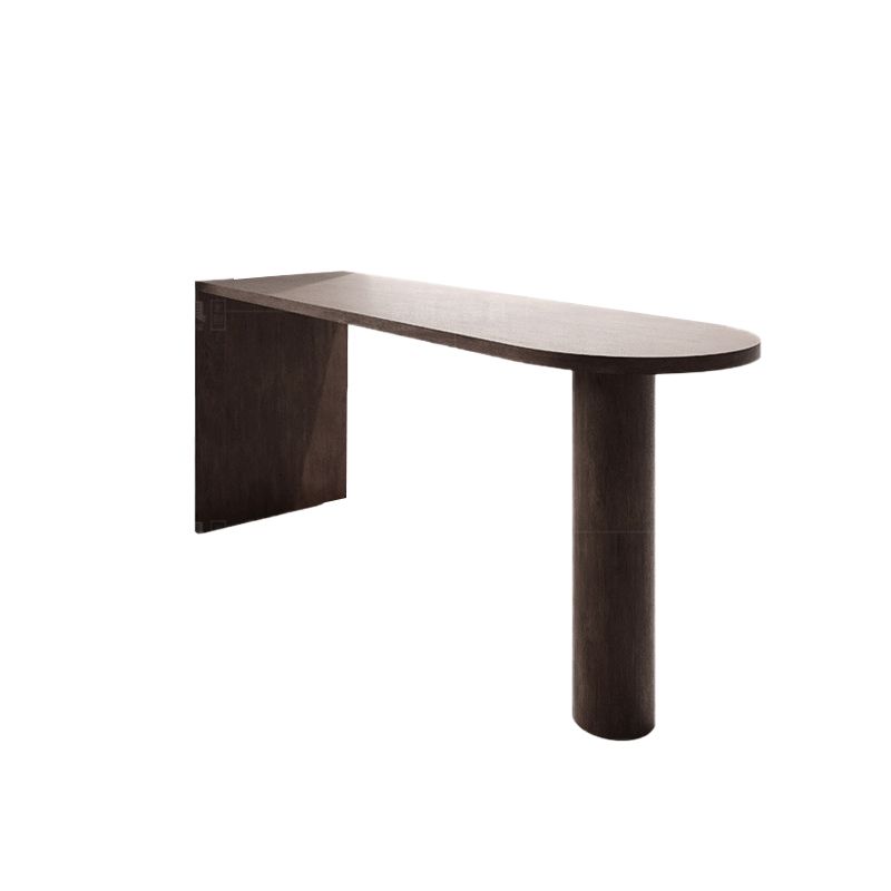 Solid Wood Bar Table Brown Dining Table for Kitchen Living Room Clearhalo 'Bar Furniture' 'Bar Tables' 'bar_tables' 'furn' 'furn_bar_tables' 'Furniture' 'Kitchen & Dining Furniture' 1200x1200_b3459748-41cc-498d-93ab-7b5d05637ffc