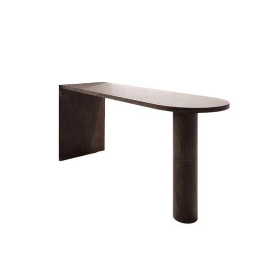 Tavolo da bar in legno massiccio tavolo da pranzo marrone per soggiorno da cucina