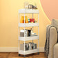 Modern Style Bookshelf Open Back Vertical Bookcase with Caster Wheels Clearhalo 'Bookcases' 'furn' 'furn_bookcases' 'Furniture' 'Office Furniture' 1200x1200_b345f9ae-41f7-43bf-ab95-002b63b954c8