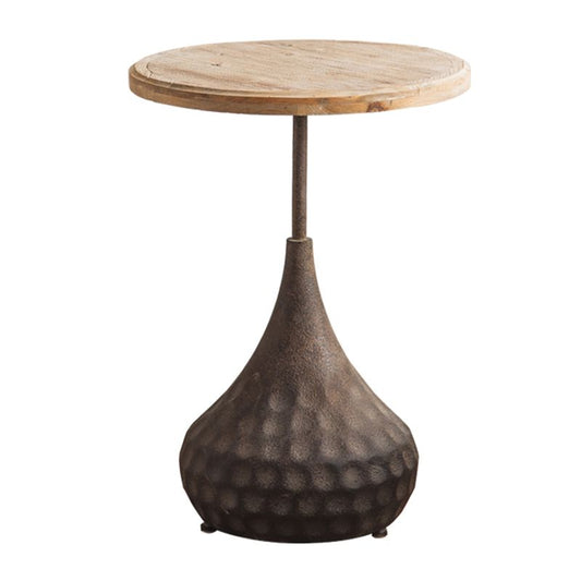 Tavolino in legno rotondo in legno di campagna francese tavolino.