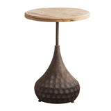 Tavolino in legno rotondo in legno di campagna francese tavolino.