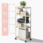 Industrial Style Wooden Bookshelf Etagere Bookcase with Caster Wheels for Office Clearhalo 'Bookcases' 'furn' 'furn_bookcases' 'Furniture' 'furniture_bookcases' 'kitchen' 'kitchen_bookcases' 'Living Room Furniture' 'Office Furniture' 1200x1200_b3491be2-eb77-4de7-9c8d-ee4f0c8ee440