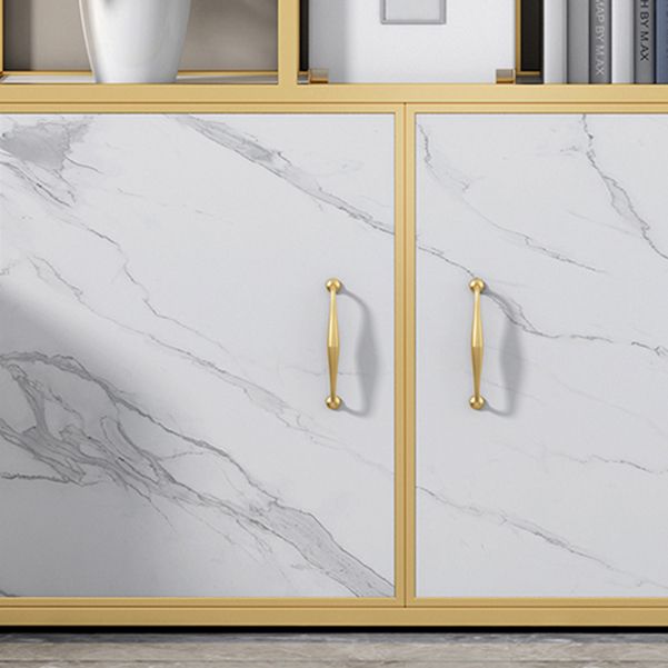 Contemporary 70.87" H Metal Shelf Open Bookcase for Living Room Clearhalo 'Bookcases' 'furn' 'furn_bookcases' 'Furniture' 'Office Furniture' 1200x1200_b34a6d66-43c3-4bb3-b5ff-e6d7e91c6fce