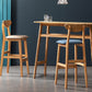 Scandinavian Home Rubberwood Stool Matte Finish Upholstered Bar Stools Clearhalo 'Bar Furniture' 'Bar Stools' 'bar_stools' 'furn' 'furn_bar_stools' 'Furniture' 'furniture_bar_stools' 'Kitchen & Dining Furniture' 1200x1200_b34b1077-fb98-4421-8d94-4bbe7a111298