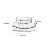 モダンスタイルの松の素材ベースクロスアート＆ディアスキンブルー長方形のアームレストソファ