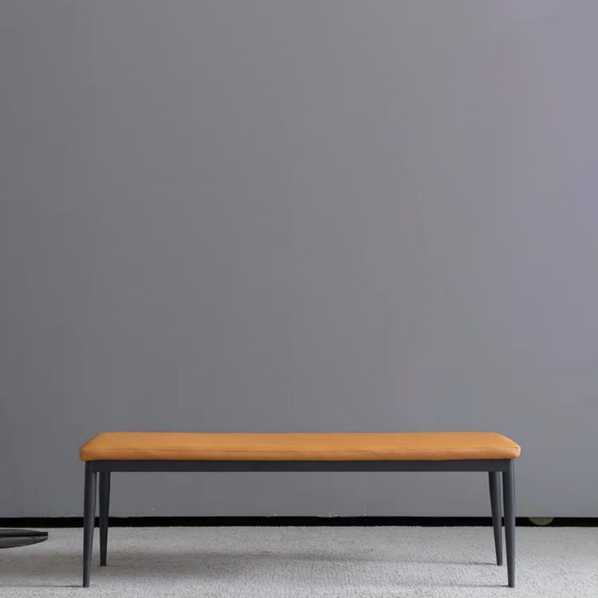 Modern Solid Color Seating Bench Upholstered Bench with Cushioned Clearhalo 'Benches' 'Chairs & Seating' 'furn' 'furn_benches' 'Furniture' 'Living Room Furniture' 1200x1200_b34e43dc-ea19-4887-a21a-ba4f57af6c98