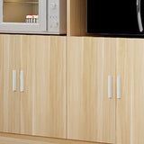 Contemporary Style Dining Buffet Wood Sideboard Table with Cabinets Clearhalo 'buffet_sideboard' 'Buffets & Sideboards' 'furn' 'furn_buffet_sideboard' 'Furniture' 'Kitchen & Dining Furniture' 1200x1200_b34eb80d-24b4-4db5-a27f-948e3df7ac79