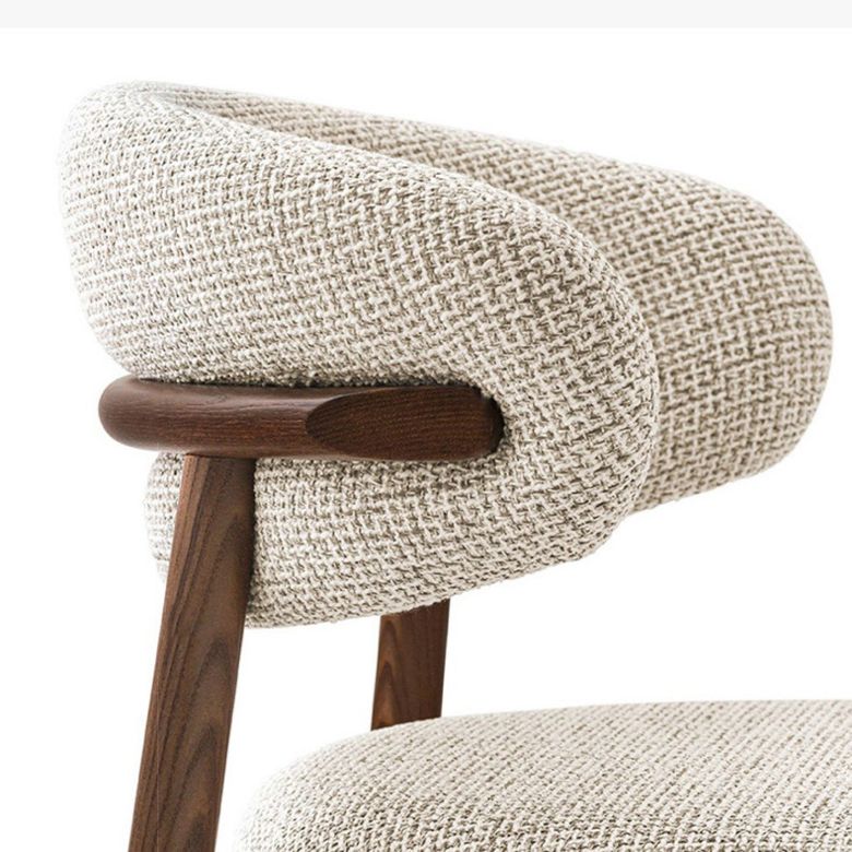 Chaise latéral simple moderne chaise de salle à manger latérale de base en bois massif pour salon