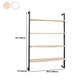 Estantería flotante de madera escandinava 9.8 "