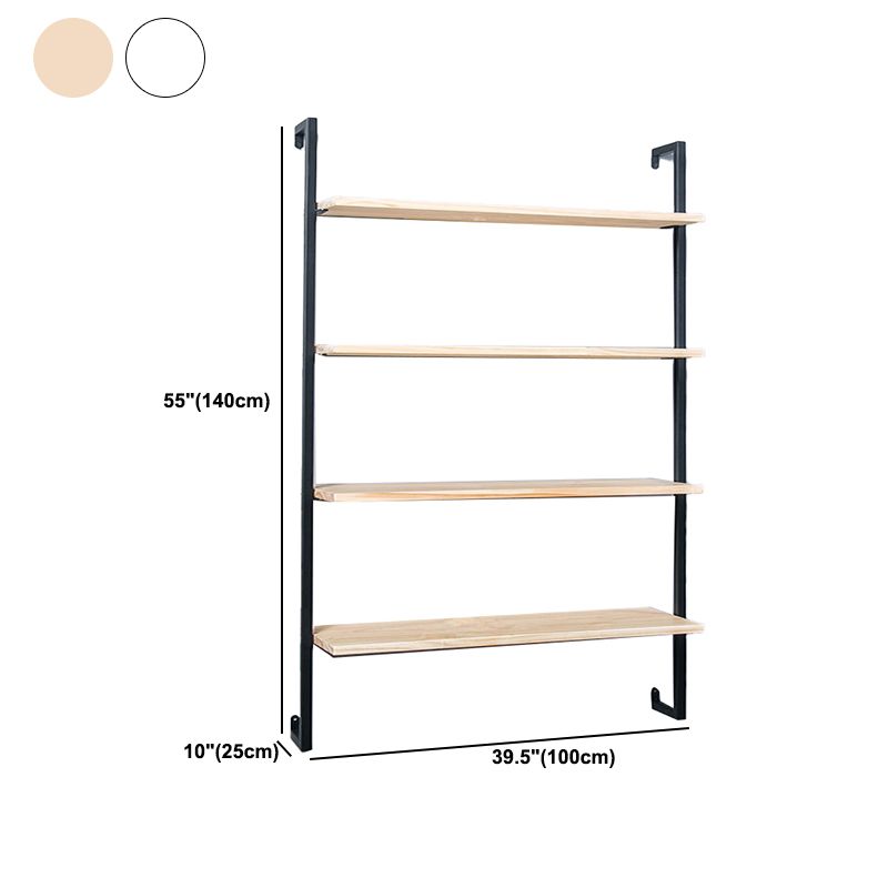 Estantería flotante de madera escandinava 9.8 "