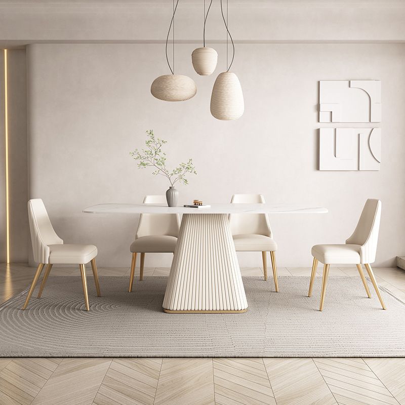 Ensemble de table rectangle contemporain 1/4/5/6 Pièces Pièces Ensemble de restauration pour la cuisine