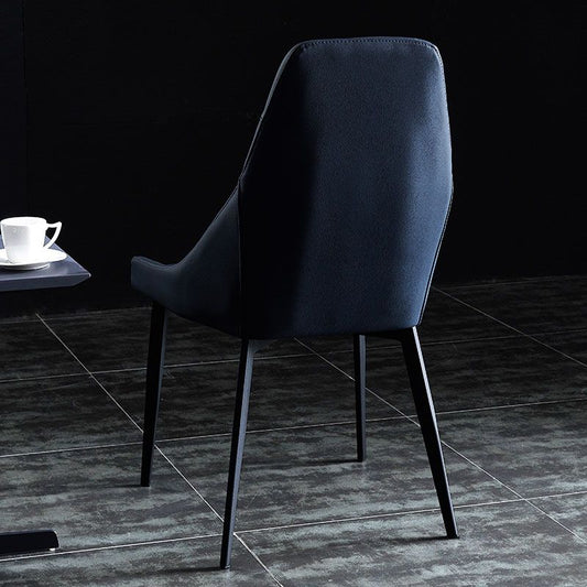 Modern Metal Dining Arm Chair Faux Leather Dining Side Chair for Restaurant Use Clearhalo ' kitchen&dining_furn' 'Dining Chairs' 'Dining Tables & Seating' 'dining_chair' 'furn' 'furn_dining_chair' 'Furniture' 'furniture_dining_chair' 'Kitchen & Dining Furniture' 'kitchen' 1200x1200_b35371c3-9a90-4e21-9e8b-1004a7b175c9