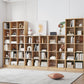 Modern Style Engineered Wood Bookcase Standard Closed Back Bookshelf