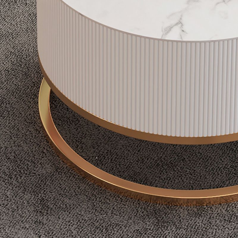 Eigentijdse TV-console met gesloten opbergruimte Witte steen TV-standaardconsole voor woonkamer