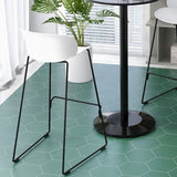 Contemporary Living Room Plastic low Back Bar Stool with Footrest