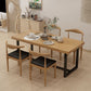 Industrial Solid Wood Dining Table Set 1/5/7 Pieces Dining Set Clearhalo 'Dining Room Sets' 'Dining Tables & Seating' 'dining_room_set' 'furn' 'furn_dining_room_set' 'Furniture' 'Kitchen & Dining Furniture' 1200x1200_b358b634-6b04-451c-8209-1abdb450fc24