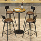 Wood Top Cocktail Bar Table Industrial Style Metal Base Bar Height Table for Coffee Shop Clearhalo 'Bar Furniture' 'Bar Tables' 'bar_tables' 'furn' 'furn_bar_tables' 'Furniture' 'furniture_bar_tables' 'Kitchen & Dining Furniture' 'kitchen&dining_furn' 'kitchen' 1200x1200_b358c066-3f70-4f5d-9d5a-0389bace769c
