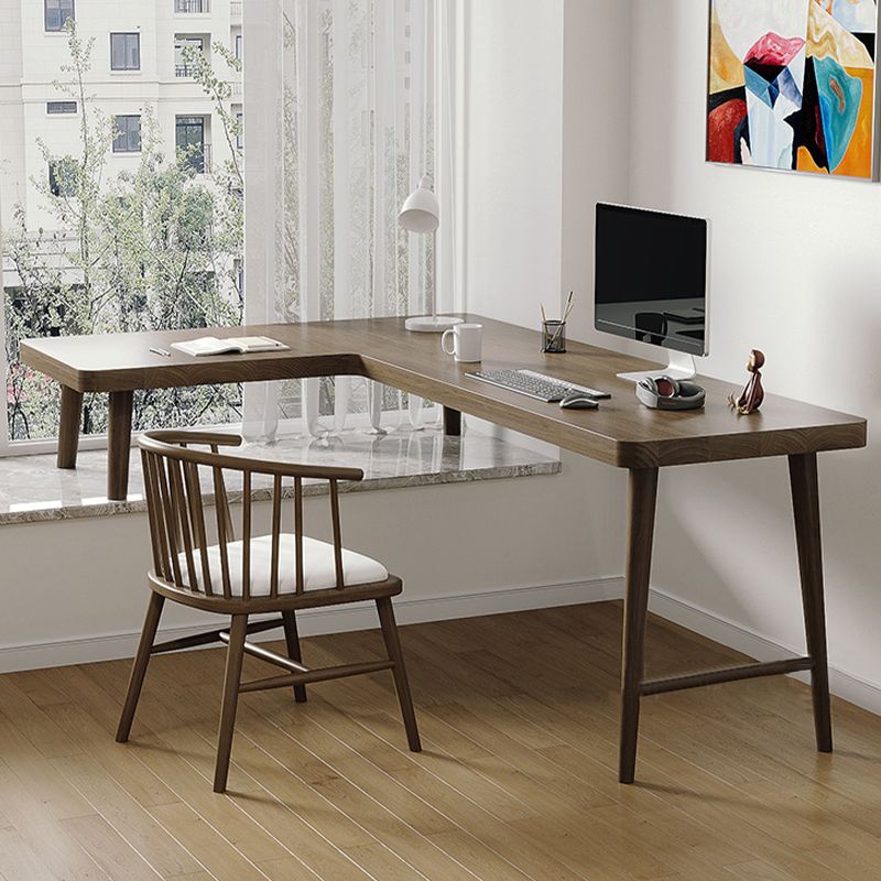 Modern Style Wooden Writing Desk L-Shape Office Table with Legs for Home Clearhalo 'furn' 'furn_office_desk' 'Furniture' 'Office Desks' 'Office Furniture' 'office_desk' 1200x1200_b35a6c49-76d8-4d72-b1a0-73a06ffe971c