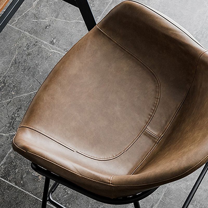 Bucket Low Back Bar Stool Leather Armed Counter Height Stools Clearhalo 'Bar Furniture' 'Bar Stools' 'bar_stools' 'furn' 'furn_bar_stools' 'furniture_bar_stools' 'Kitchen & Dining Furniture' 'kitchen&dining_furn' 'kitchen' 'kitchen_furn' Furniture' 1200x1200_b36010a1-b699-497b-a244-b5a2956142a7