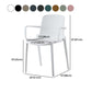 Scandinavian Plastic Dining Kitchen Room Arm Chair Solid Back Chair Clearhalo ' kitchen&dining_furn' 'Dining Chairs' 'Dining Tables & Seating' 'dining_chair' 'furn' 'furn_dining_chair' 'Furniture' 'furniture_dining_chair' 'Kitchen & Dining Furniture' 'kitchen' 1200x1200_b362af59-6b88-407e-aebb-27bdfeece0ab