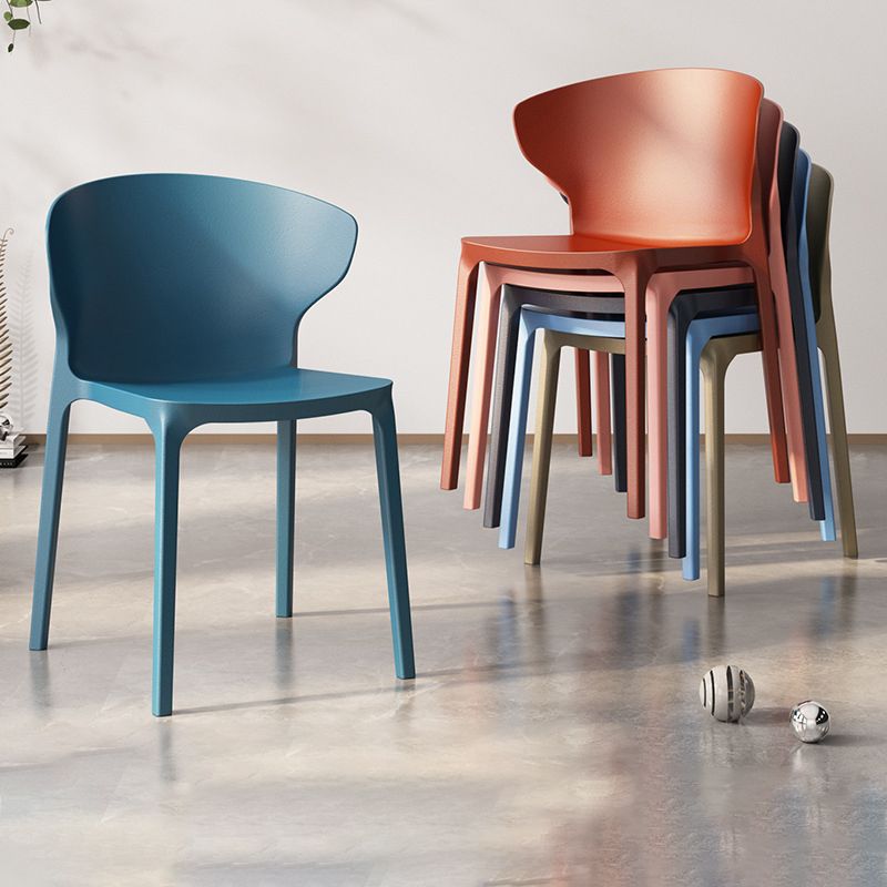 Scandinavian Plastic Side Chair Wingback Dining Kitchen Room Chair Clearhalo 'Dining Chairs' 'Dining Tables & Seating' 'dining_chair' 'furn' 'furn_dining_chair' 'Furniture' 'furniture_dining_chair' 'Kitchen & Dining Furniture' 1200x1200_b364faba-345f-4276-b2a6-6750853fa5f2