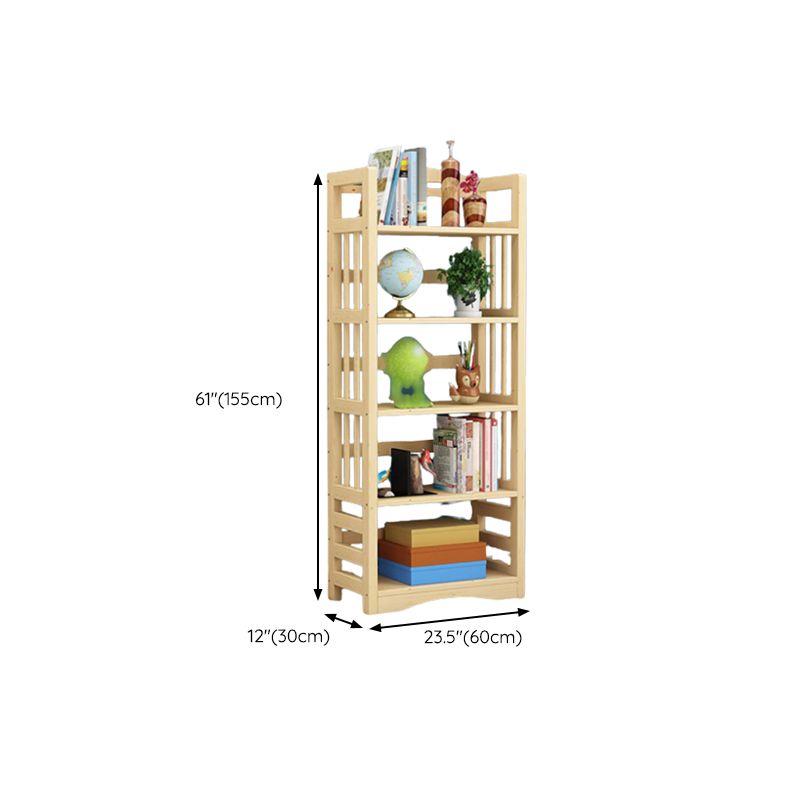 Etagere Vertical Modern Book Shelf Natural Wooden Shelf Bookcase for Study Room Clearhalo 'Bookcases' 'furn' 'furn_bookcases' 'Furniture' 'Office Furniture' 1200x1200_b365247b-3598-4f72-9036-9b44d9c1f0cf