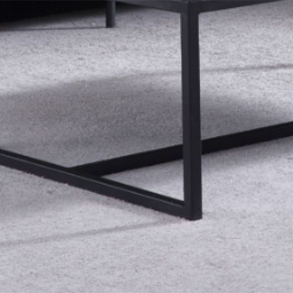 Rectangle Slate Coffee Table Frame Coffee or End Table, 16.53" High