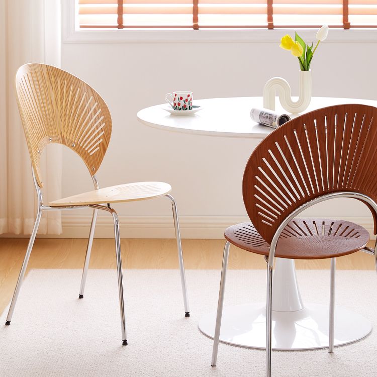 Contemporary Metal Kitchen and Dining Room Chair Open Back Dining Side Chair Clearhalo 'Dining Chairs' 'Dining Tables & Seating' 'dining_chair' 'furn' 'furn_dining_chair' 'Furniture' 'furniture_dining_chair' 'Kitchen & Dining Furniture' 1200x1200_b365b682-d1d1-4ff3-9c8c-9babf1d29a6f
