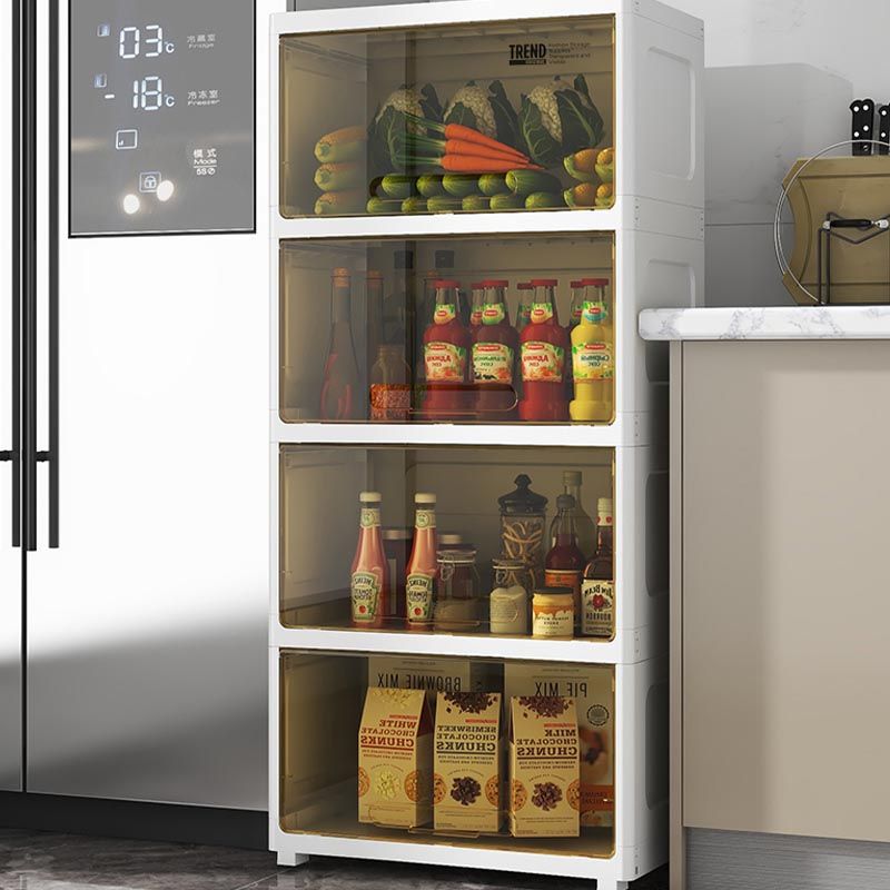 Contemporary Storage Cabinet Plastic Wardrobe Closet for Bedroom Clearhalo 'Armoires & Wardrobes' 'armoires_wardrobes' 'Bedroom Furniture' 'furn' 'furn_armoires_wardrobes' 'Furniture' 1200x1200_b366f977-877f-4ea8-ad40-ee9142f0b023