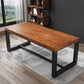 Industrial Rectangular Office Desk Brown Solid Wood Writing Desk Clearhalo 'furn' 'furn_office_desk' 'Furniture' 'Office Desks' 'Office Furniture' 'office_desk' 1200x1200_b3685ad0-074b-47a9-bb25-b2f92159b313