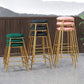 Restaurant Stackable Backless Stool Matte Finish Velvet Bar Stool Clearhalo 'Bar Furniture' 'Bar Stools' 'bar_stools' 'furn' 'furn_bar_stools' 'Furniture' 'furniture_bar_stools' 'Kitchen & Dining Furniture' 1200x1200_b3698895-1063-49fb-be31-44d9bb6e3b30