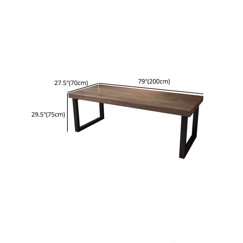 Industrial Rectangular Writing Desk Solid Wood Sled Office Desk Clearhalo 'furn' 'furn_office_desk' 'Furniture' 'Office Desks' 'Office Furniture' 'office_desk' 1200x1200_b36a4bfd-d8f6-45a8-ae0e-2ae5c2d5dac6