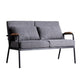 Black Industrial Linen Sofa with Bolster Pillows 29.53"High Square Arm Sofa Clearhalo 'furn' 'furn_sofas' 'Furniture' 'furniture_sofas' 'kitchen' 'kitchen_sofas' 'Living Room Furniture' 'Sofa' 'sofas' 1200x1200_b36c771b-bca3-4712-af62-253f272aa3e1