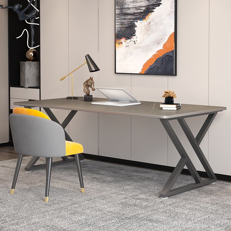 Escritorio de escritura rectangular industrial escritorio de oficina sinterizado para estudio