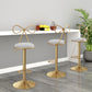 Glam Round Bar & Counter Stool Metal Verstelbare Teller met schakel met draaikolk