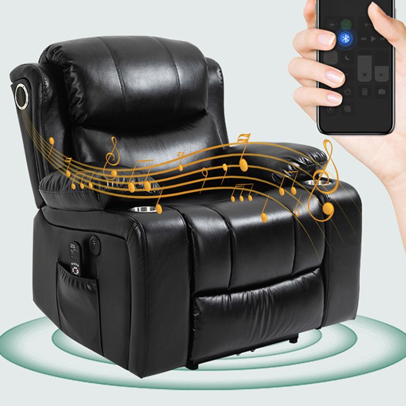 Traditional Home Theater Recliner Chair with Lumbar and Power-Push Botton Clearhalo 'Chairs & Seating' 'furn' 'furn_recliners' 'Furniture' 'Living Room Furniture' 'Recliners' 1200x1200_b36f6689-ae39-4464-b2f0-2b88a5c0aa01