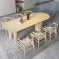 Contemporary Free Form Dining Table Solid Wood Dining Table for Dining Room Clearhalo 'Dining Tables & Seating' 'Dining Tables' 'dining_table' 'furn' 'furn_dining_table' 'Furniture' 'Kitchen & Dining Furniture' 1200x1200_b3711f84-f780-43b9-a440-b69817bdd76a