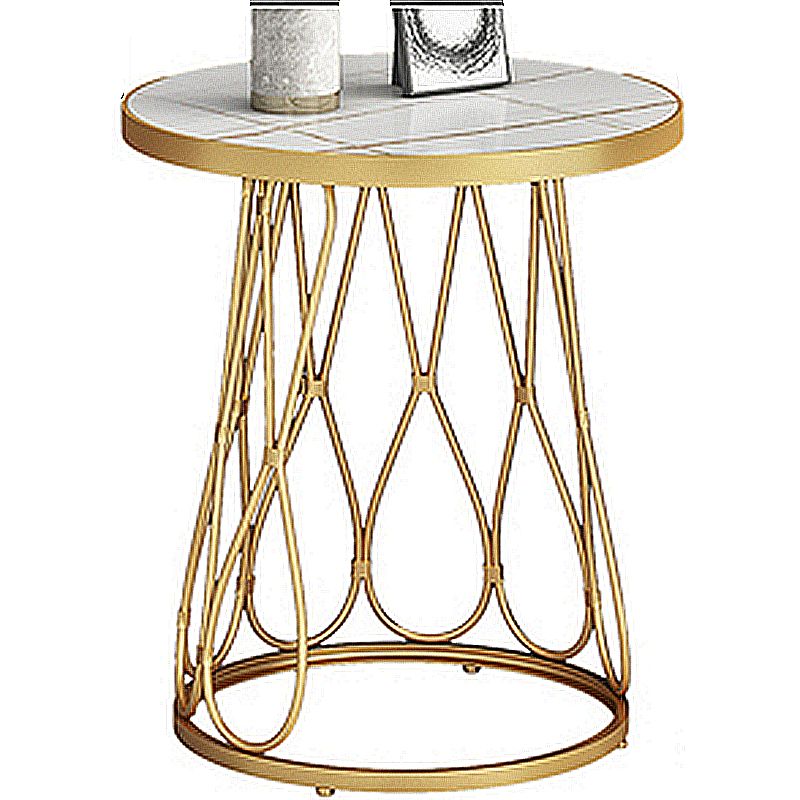 Round Faux Marble Side Table 47"L X 47"W X 62"H Iron Block Side End Snack Table Clearhalo 'Coffee & Accent Tables' 'End & Side Tables' 'end_side_table' 'end_side_tables' 'furn' 'furn_end_side_tables' 'Furniture' 'furniture_end_side_table' 'Living Room Furniture' 1200x1200_b3723dc8-e64c-436f-930f-bf8d8523d52a