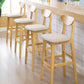 Scandinavian Milk Tea Shop Footrest Stool Matte Finish Solid Wood Bar Stool Clearhalo 'Bar Furniture' 'Bar Stools' 'bar_stools' 'furn' 'furn_bar_stools' 'Furniture' 'furniture_bar_stools' 'Kitchen & Dining Furniture' 1200x1200_b3727271-0110-43f8-914d-f9b498816e8c