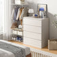 Comò verticale contemporaneo in legno, per camera da letto, per biancheria intima, con cassetto