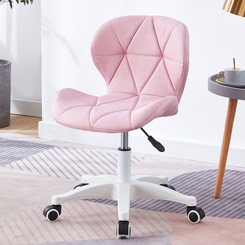 Silla sin brazo 22.4 "l x18.5" w x25.9h "silla de ruedas giratorias para sala de estar