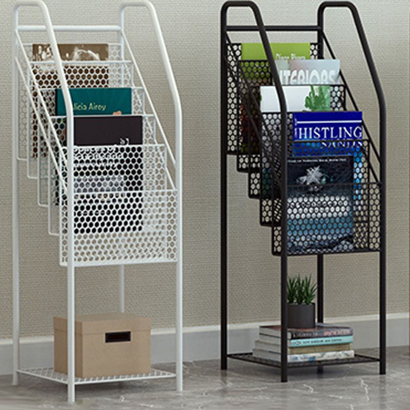 5-Shelf Metal Ladder Bookcase Contemporary Book Shelf,36.2'' H x 12.2'' W Clearhalo 'Bookcases' 'furn' 'furn_bookcases' 'Furniture' 'furniture_bookcases' 'kitchen' 'kitchen_bookcases' 'Living Room Furniture' 'Office Furniture' 1200x1200_b375fac1-91ad-4ed9-86a5-b00bc1ebe6e5