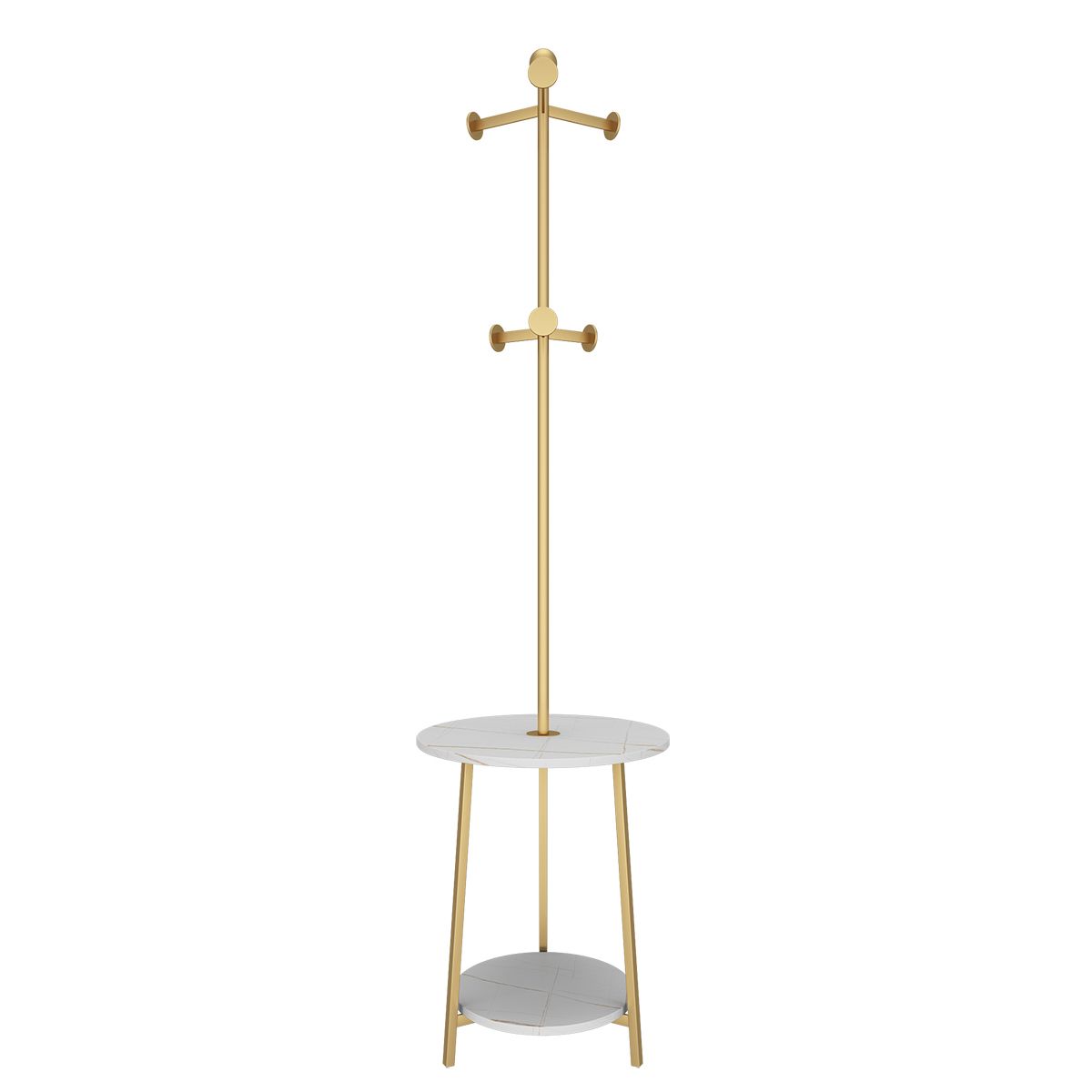 Luxuriöser Marmorattrack Metal Eingangsstange Coat Rack Lagerregale