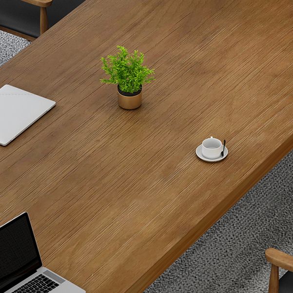 産業用ソリッドウッドオフィスデスク29.53インチの高層執筆デスク