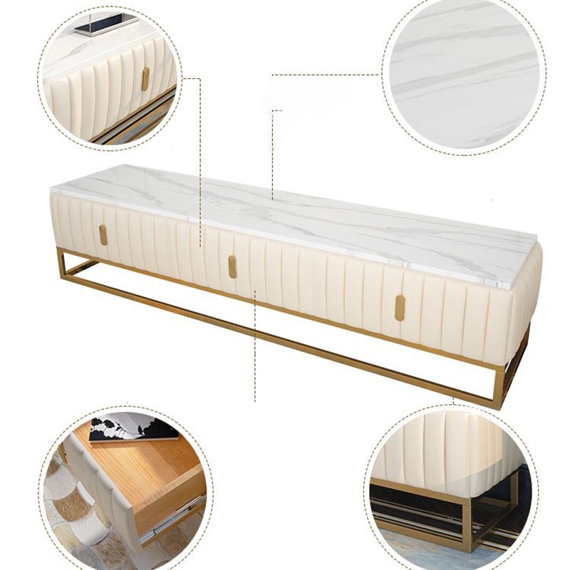 Console TV in stile TV in stile glam con cassetti