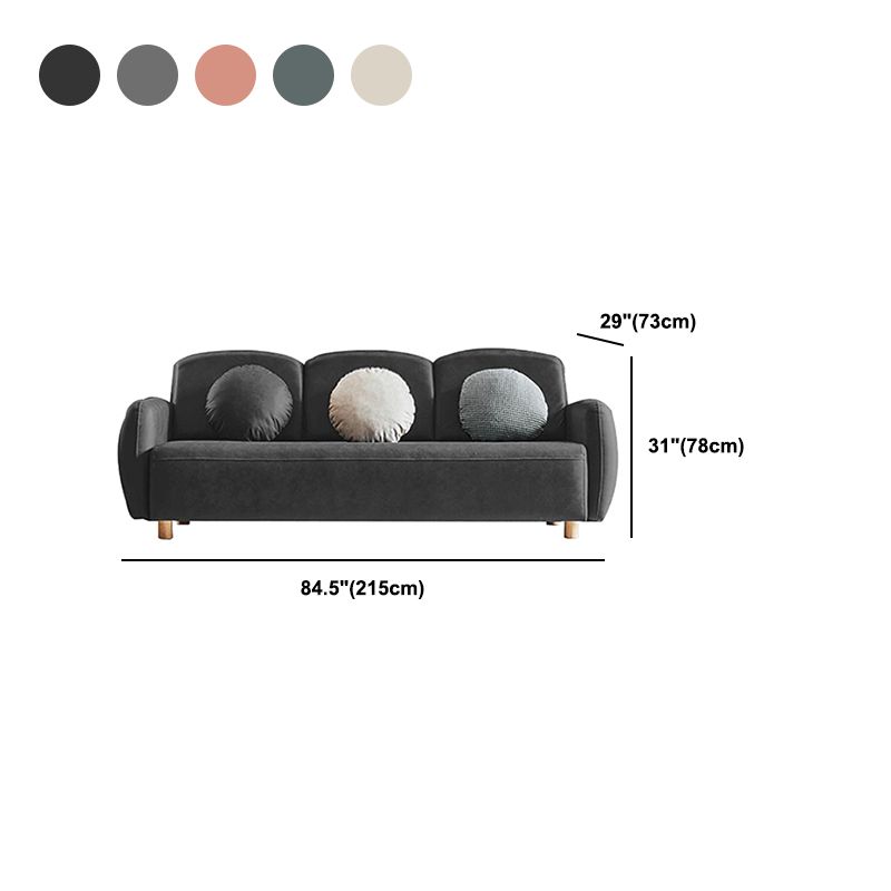 Contemporary Square Arm Sofa 28.74" Wide Standard Sofa for Living Room