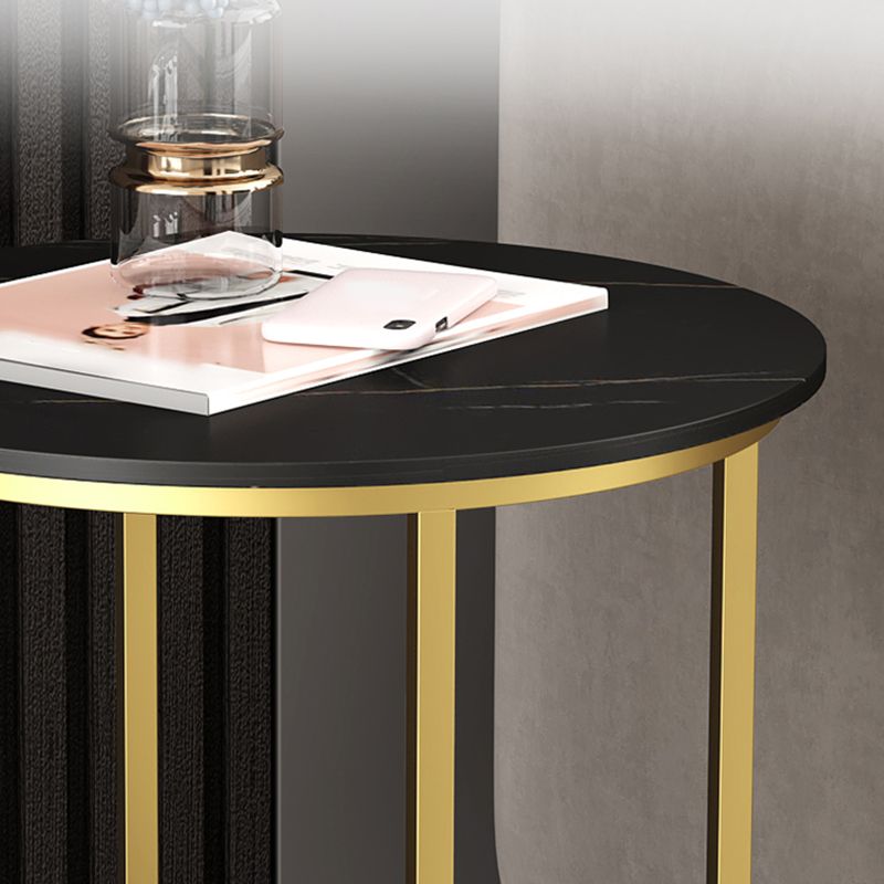 Tabla de estado de pizarra minimalista Tabla de extremo 4 Legs Tabla a la altura de las patas para la sala de estar