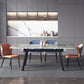 Sintered Stone Modern Dining Table Rectangle Extendable Table with 4 Legs Clearhalo ' dining_table' 'Dining Tables & Seating' 'Dining Tables' 'Furniture' 'furniture_dining_table' 'Kitchen & Dining Furniture' 'kitchen&dining_furn' 'kitchen' 'kitchen_dining_table' 1200x1200_b37bb20f-c9f3-4436-9242-e1d9d6c7d2cd