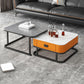 Ensemble de table basse carrée Frame Ensemble de table basse gigogne Glam avec tiroir
