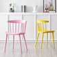 Scandinavian Home Slat Back Side Chair Matte Finish Plastic Dining Chair Clearhalo ' kitchen&dining_furn' 'Dining Chairs' 'Dining Tables & Seating' 'dining_chair' 'furn' 'furn_dining_chair' 'Furniture' 'furniture_dining_chair' 'Kitchen & Dining Furniture' 'kitchen' 1200x1200_b37e5690-aad4-4f77-b5cb-5c588c2d1a34